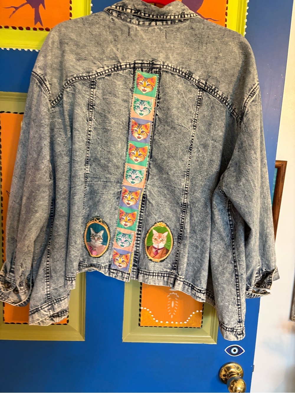 Free People We the Free denim swing Jacket Medium - Picture 2 of 9